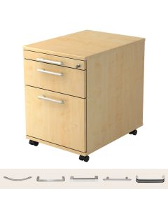 SIGNA AC20 | Caisson à roulettes avec caisson pour dossiers suspendus | Bois - Caisson bureau sur roulettes 