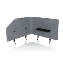 FLEXMIUT T TOP | Cloison acoustique | 160 cm - Cloison de table Gris