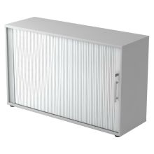 BETA 1732S | Armoire à rideau | 2 OH - Gris poignée de bastingage plastique