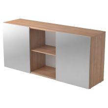 KAPA 1780 | Sideboard | avec portes coulissantes - Noyer/Argent Buffet