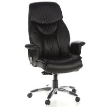 PRADO | Cuir - Siège de direction de luxe Noir