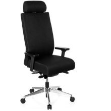 PRO-TEC XXL tissu - Siège de bureau de qualité professionnelle Noir