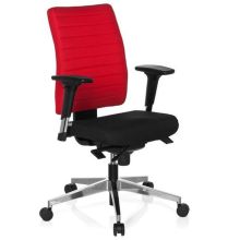 PRO-TEC 350 - Siège de bureau de qualité professionnelle Noir / Rouge