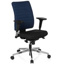 PRO-TEC 350 - Siège de bureau de qualité professionnelle Noir / Bleu
