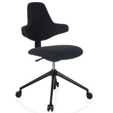 PALIANO - Siège de bureau de qualité professionnelle Noir