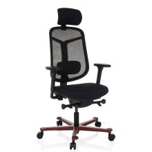 BICOLORE HIGH - Siège de bureau haut de gamme Noir / Rouge