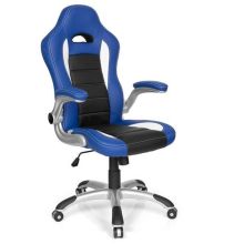 GAME SPORT - Fauteuil Gamer noir/blanc/bleu