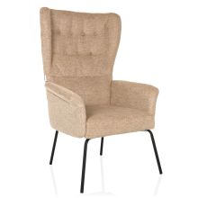 HAVENIO - Fauteuil rembourré Beige