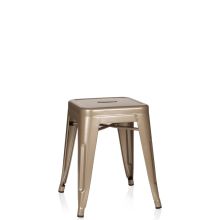 VANTAGGIO - Tabouret de bistrot Champagne métallisé
