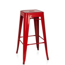 VANTAGGIO HIGH - Tabouret de bar Rouge