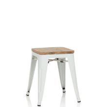 VANTAGGIO W - Tabouret de bistrot Blanc
