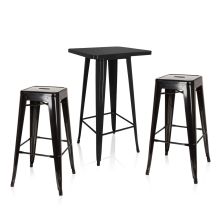 Vantaggio Set - Chaise haute de bar Noir