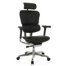 ERGOHUMAN GEN2 | Cuir - Siège de direction de luxe Noir