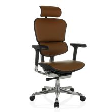 ERGOHUMAN GEN2 | Cuir - Siège de direction de luxe brun foncé