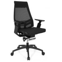 GENIDIA SMART BLACK | tissu maille - Siège de bureau de qualité professionnelle Noir