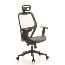 AIR-PORT | Dossier en tissu filet | Assise en tissu filet - Siège de bureau de qualité professionnelle gris argenté