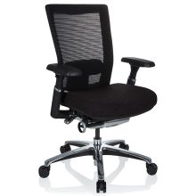 NOVA PRO ALU - Siège de bureau haut de gamme Noir