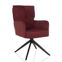 TARUGO - Chaise rembourrée Rouge