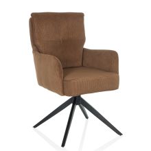 TARUGO - Chaise rembourrée Marron