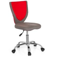 KIDDY COMFORT - Chaise pivotante pour des enfants gris /rouge