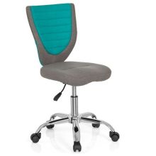 KIDDY COMFORT - Chaise pivotante pour des enfants gris / turquoise