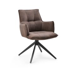 Tavaro - Chaise de salle à manger Marron