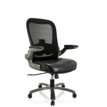 INSTRUCTOR T I Similicuir/Tissu maille - Siège pivotant XXL Noir