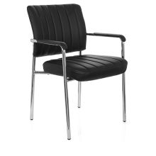 SOMOS V simili-cuir/synthétique - Chaise à quatre pieds Noir