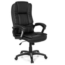 RELAX CL120 - Siège de bureau à domicile Noir Buerostuhl24 simili cuir
