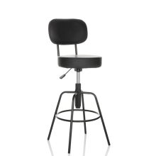 DISC HIGH - Tabouret de bar Noir
