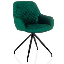 ELVERUM - Chaise rembourrée Vert