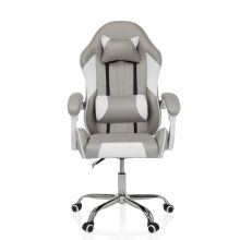 GAMEBREAKER W03 - Fauteuil Gamer Gris/Blanc
