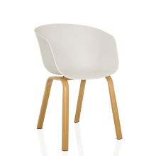 OSLO W - Chaise à coque Blanc