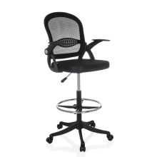 Naluro Work - Chaise de comptoir Noir