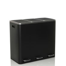Clean 9 | 3 x 18L - Poubelle Noir