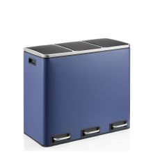 Clean 9 | 3 x 18L - Poubelle Bleu