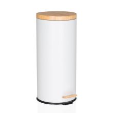 CLEAN BAMBOO | 30 l - Poubelle Blanc