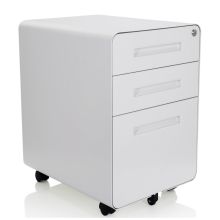 COLOR PLUS I | Métal - Caisson sur roulettes Blanc