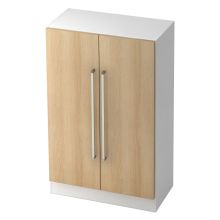 SIGNA G 7550 CE - Blanc/Chêne poignée chrome métal