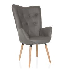 HAVENIO I - Fauteuil rembourré Gris