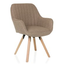 SCANDI SOFT - Chaise rembourrée Beige