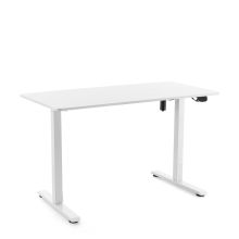 Worktime | 120x60 - Bureau réglable en hauteur électriquement Blanc