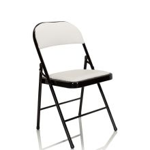 TUDELA simili-cuir/synthétique - Chaise pliante Blanc