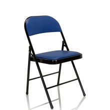 TUDELA simili-cuir/synthétique - Chaise pliante Bleu