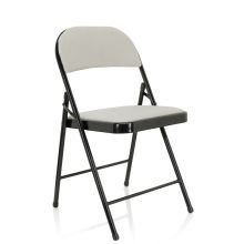 TUDELA I | Tissu velours - Chaise pliante Blanc