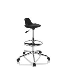 TOP WORK 03 I - Tabouret pivotant Noir
