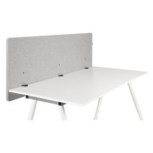 FLEXMIUT D 160 | Cloison acoustique | 160 cm - Cloison de table gris clair
