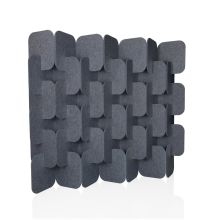 FLEXMIUT PLUG | Ensemble de 6 pièces (H × l × P) 164 × 174 × 25 cm - Cloison de séparation Gris