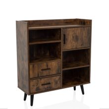 MYRDAL - Commode Marron/Noir