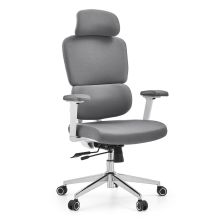 Ergomy WF 2 | Tissu | Structure : Blanc - Siège de bureau de qualité professionnelle Gris